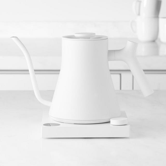 Fellow Stagg EKG Pro Electric Pour-Over Kettle, White with White Handle