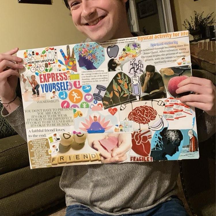 January 2024 vision board making
