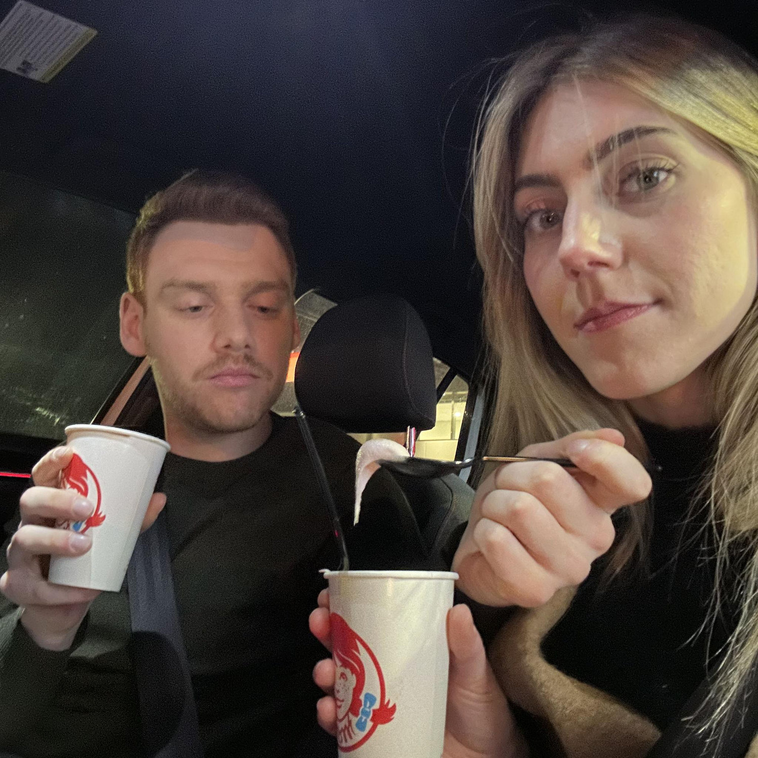 taste testing frostys