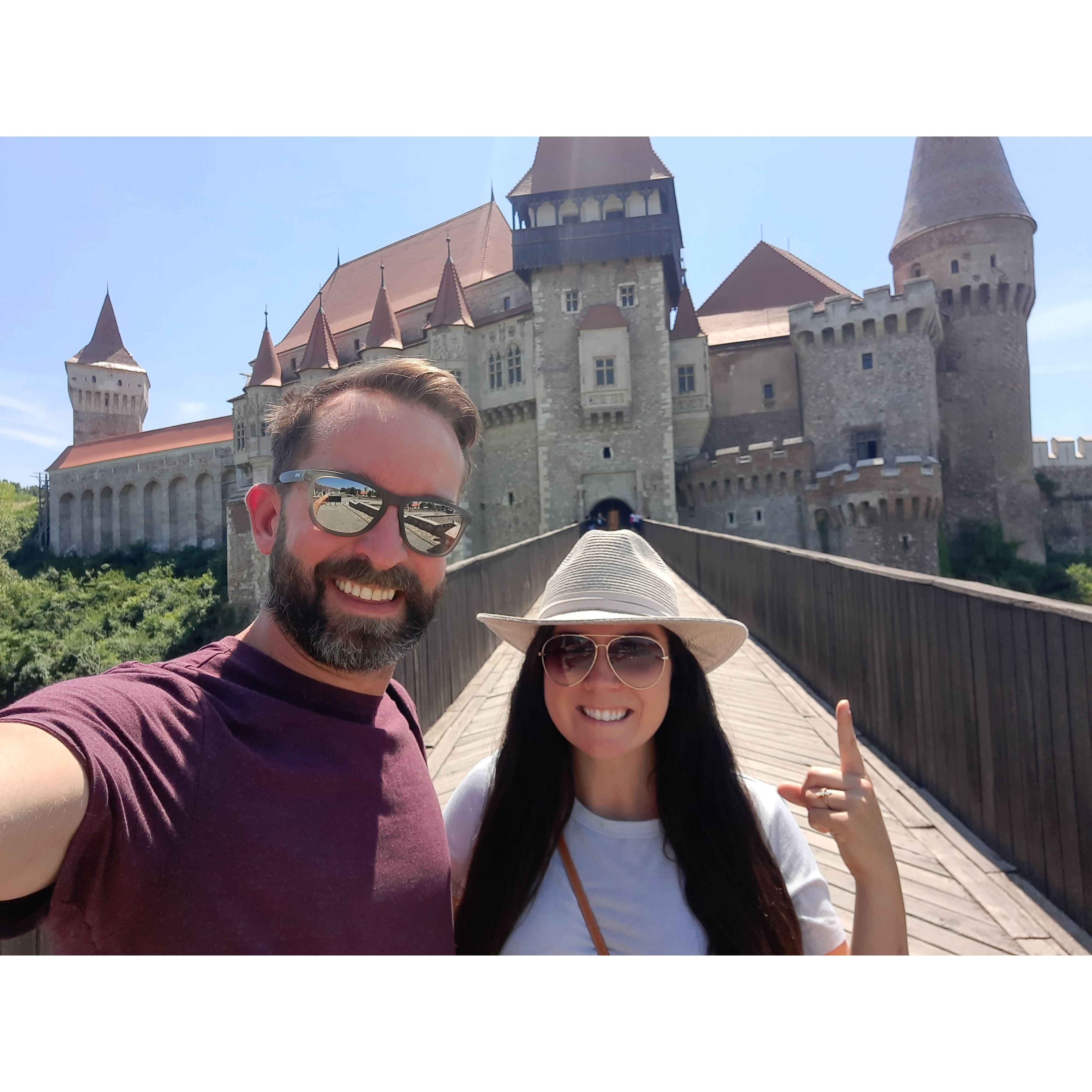 Touring the Gothic-style Corvin Castle of Transylvania, the largest medieval building in Romania (June 2022)