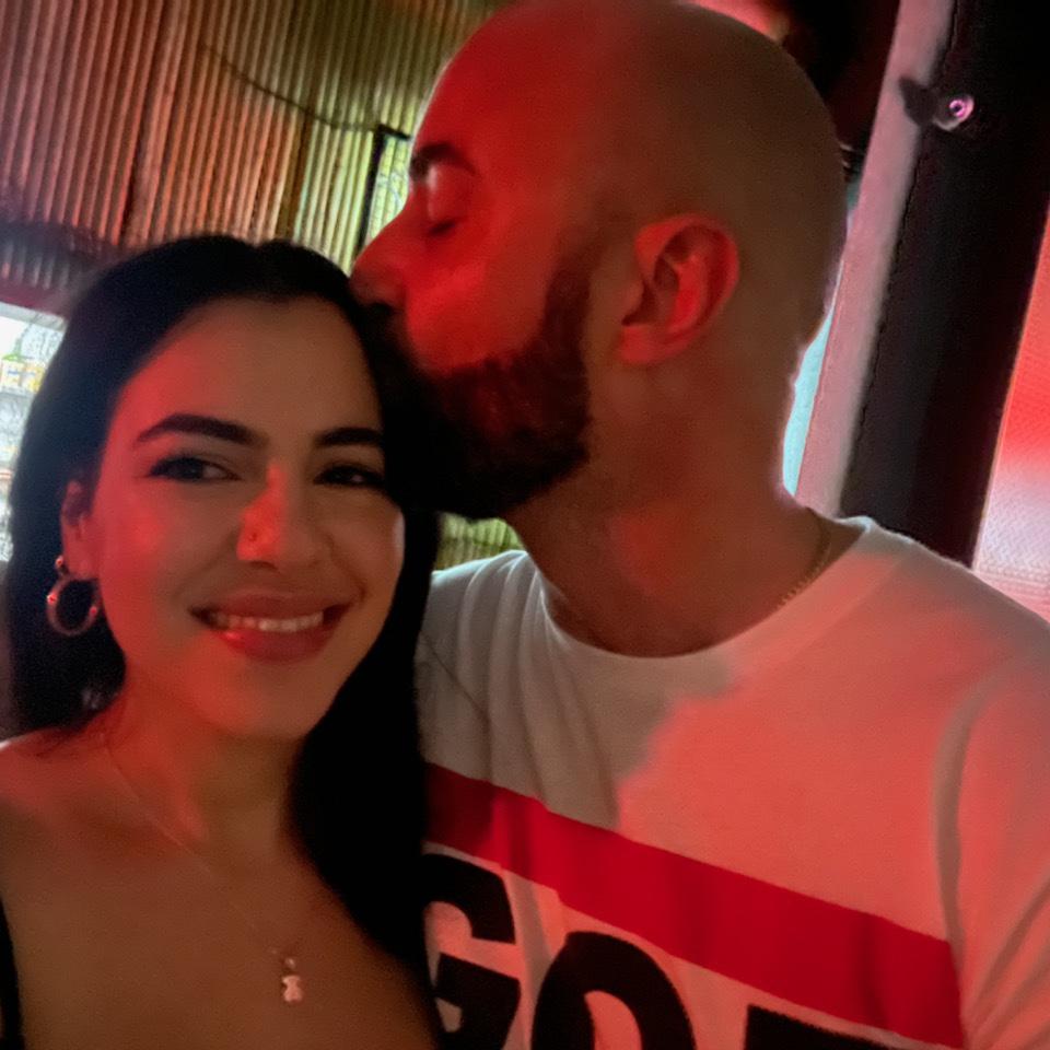 The first picture after becoming a couple