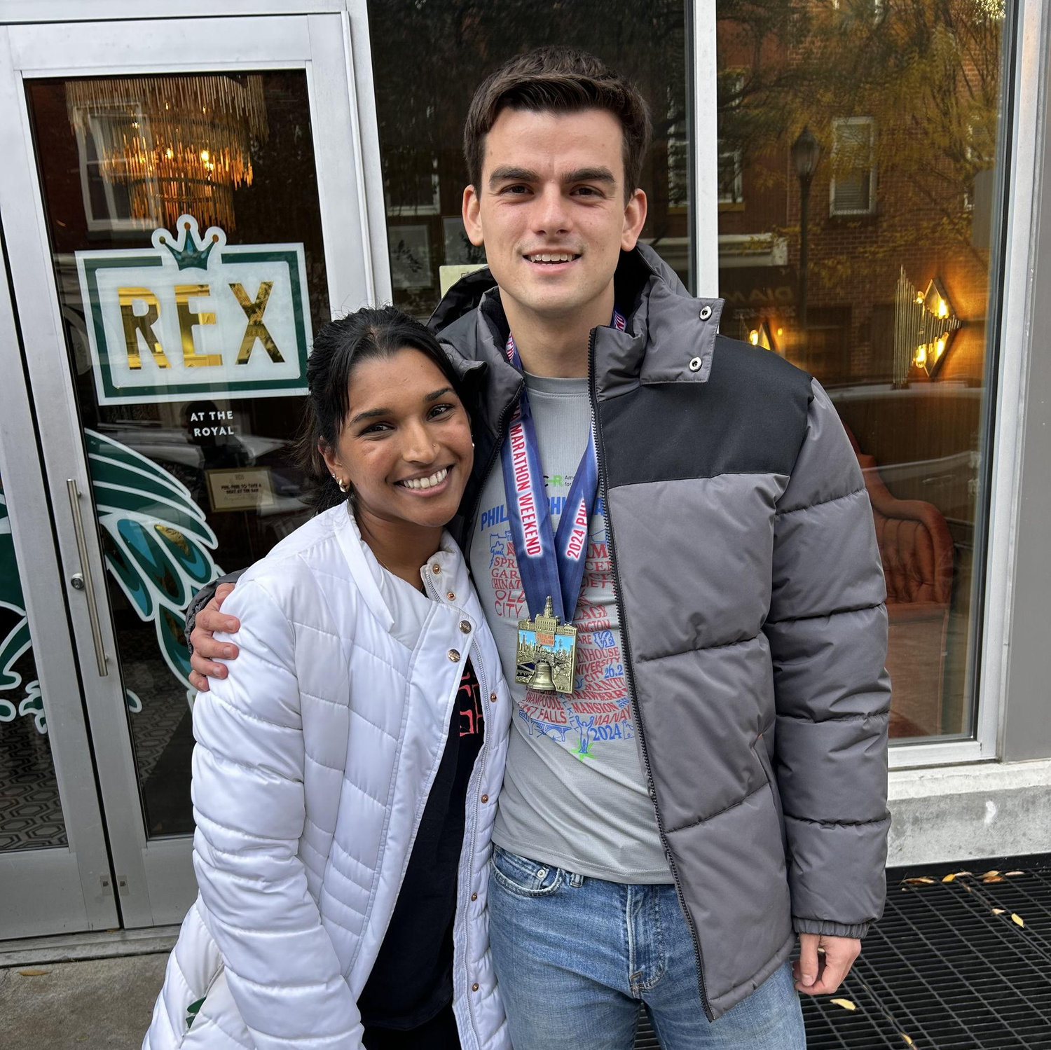Spencer runs the Philadelphia Marathon