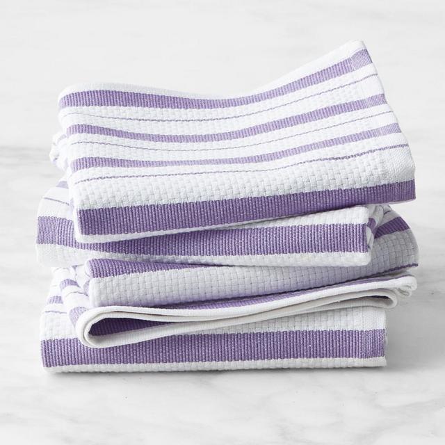 Williams Sonoma Classic Stripe Towels, Set of 4, Lavender