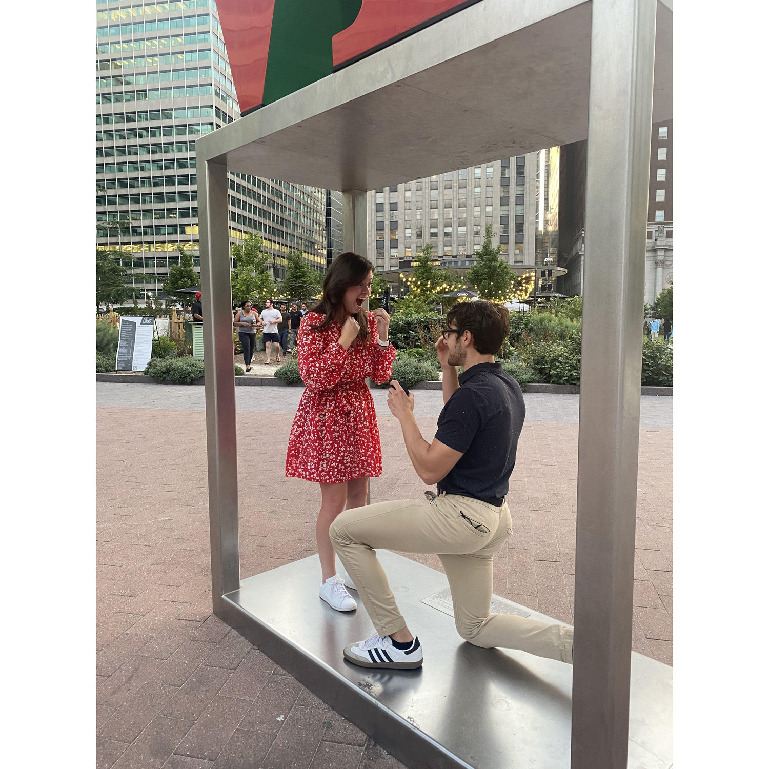 The Proposal. July 31, 2021. LOVE Park, Philadelphia