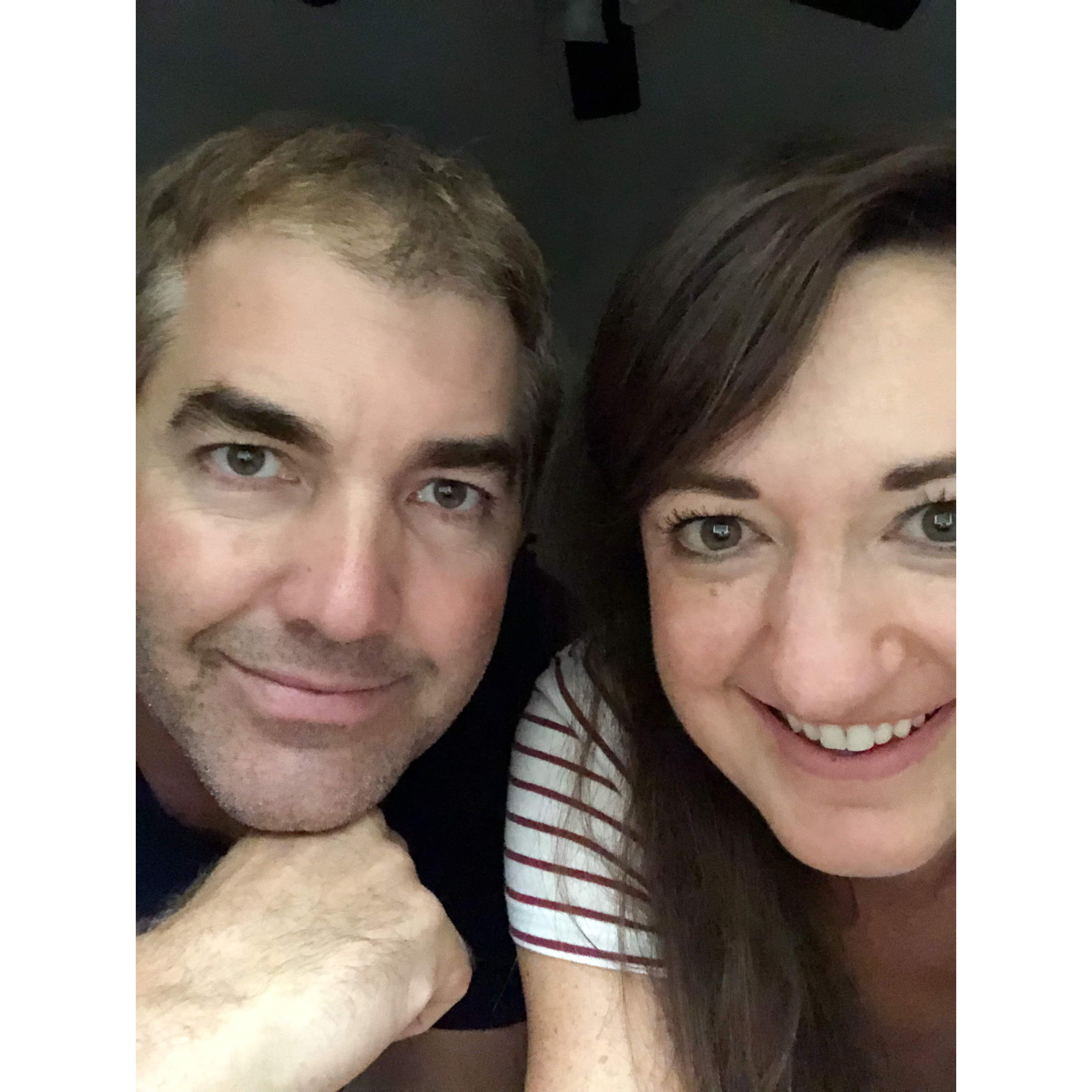 Photo to mark 240 days straight of seeing each other!