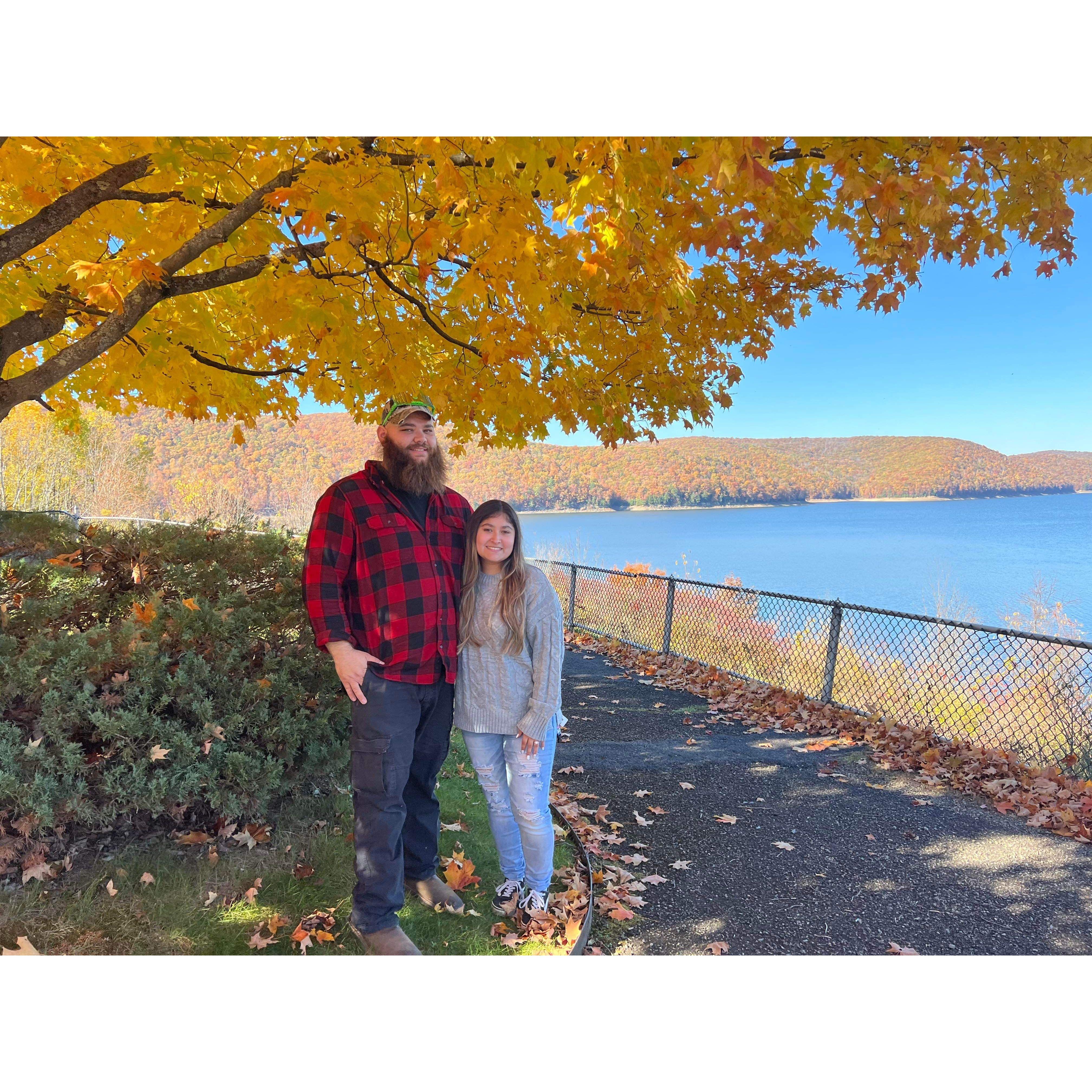 Oct 22nd 2022: 1st trip together to the Kinzua Bridge in PA. Beautiful time spent together doing a bit of hiking and stopping for every picture opportunity <3
