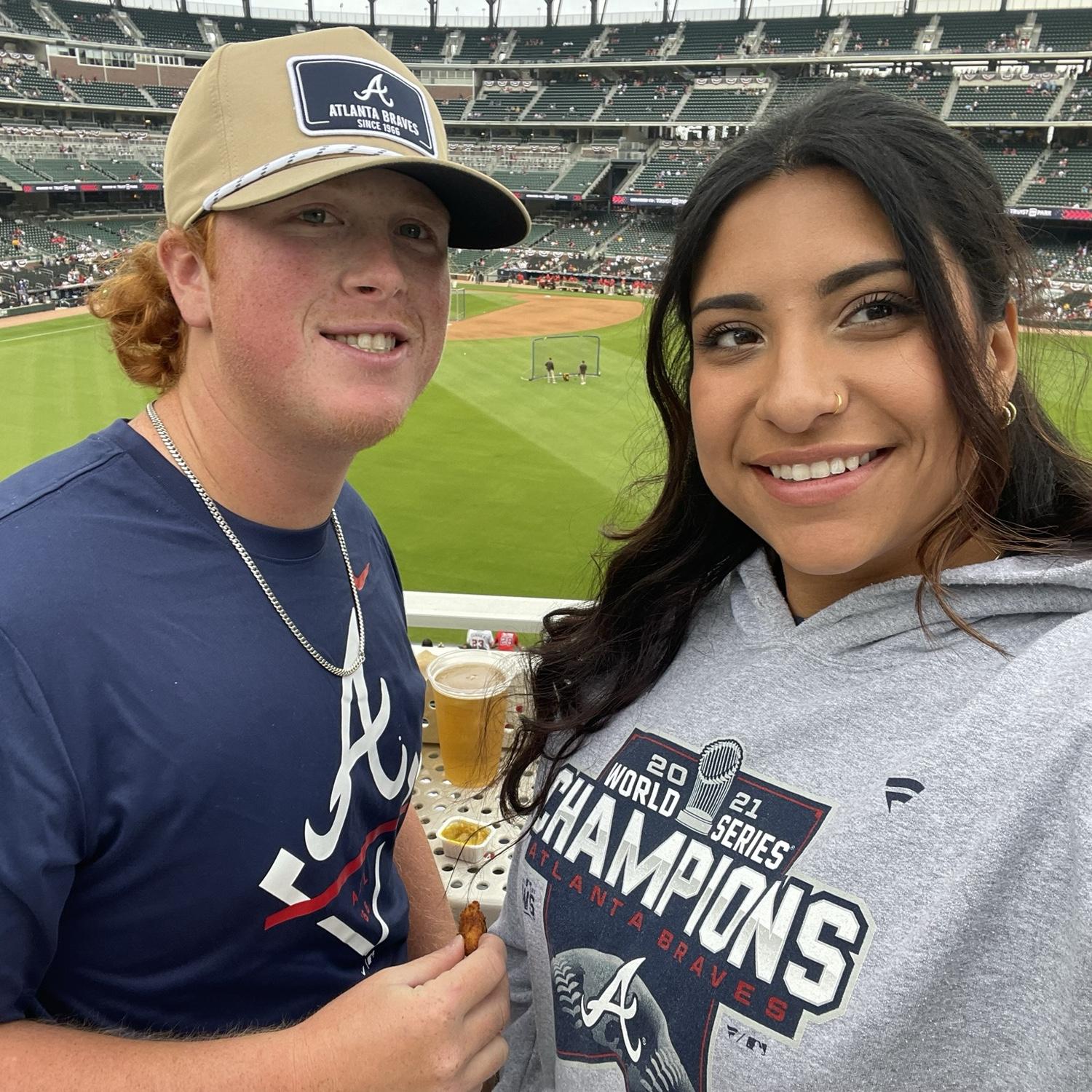 Kaitlyn's first Braves game!!