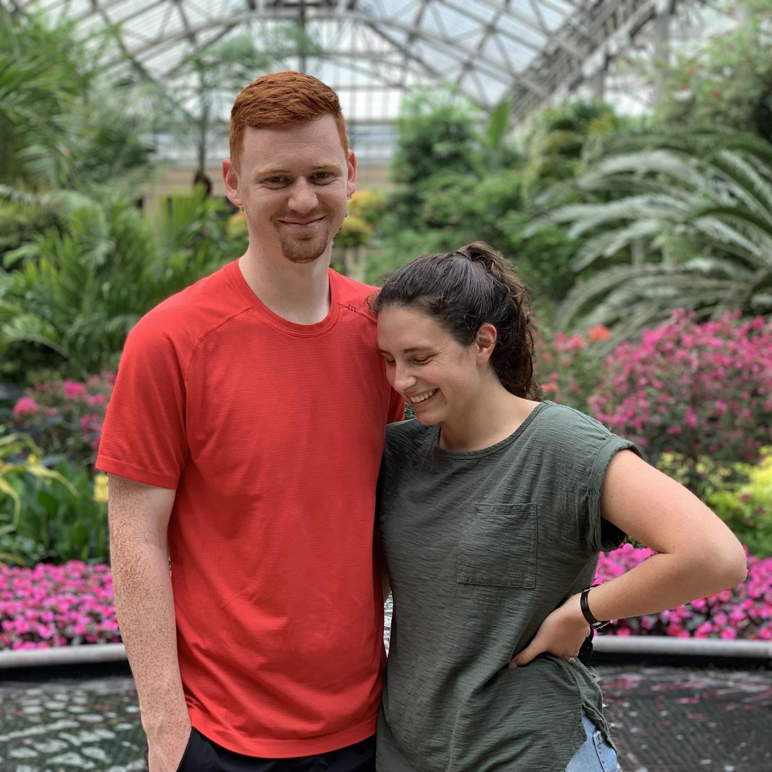 Our first date at Longwood Gardens in 2021
