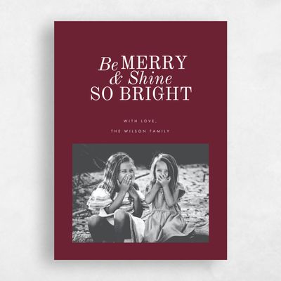 Wine, Red Holiday Card - Telluride Portrait