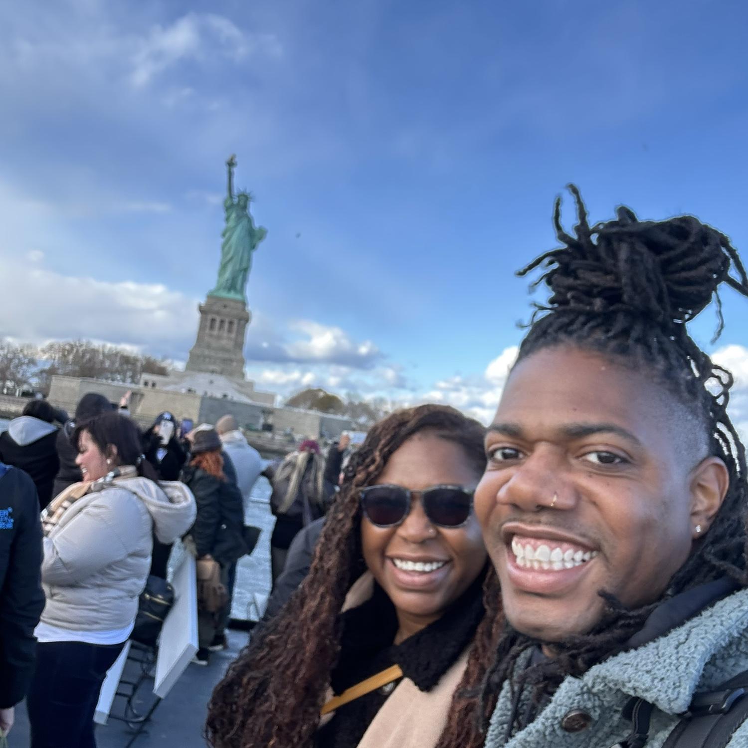 Newlyweds in New York