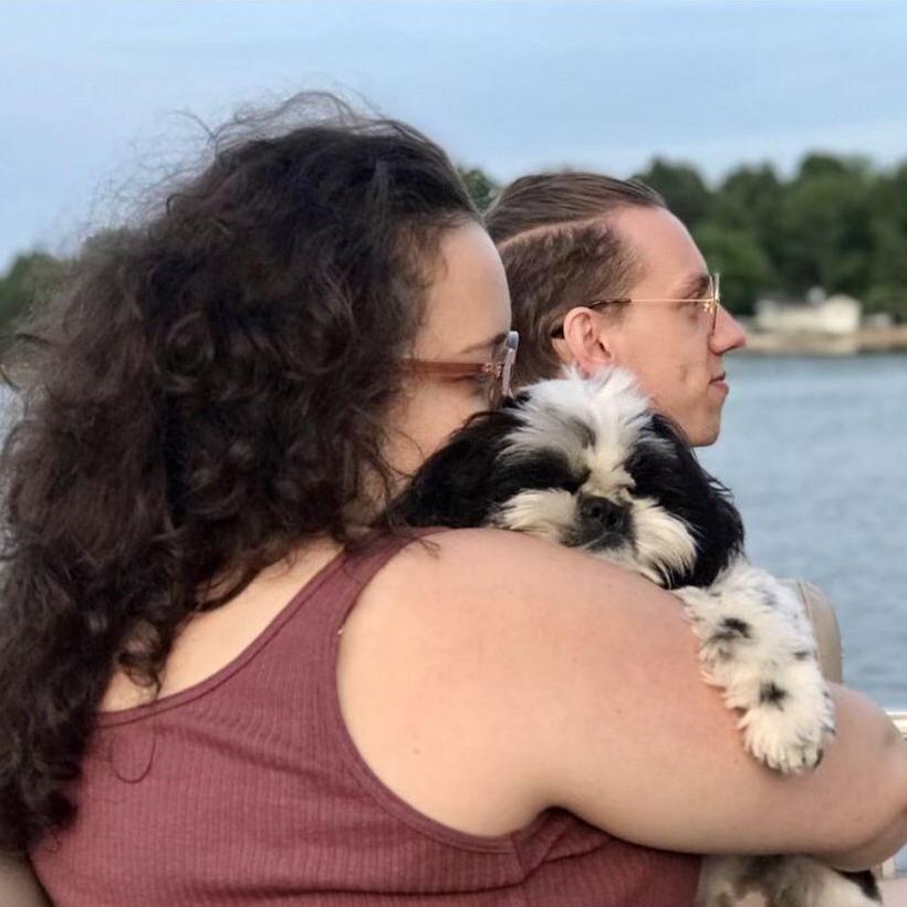 Cooper loves the boat