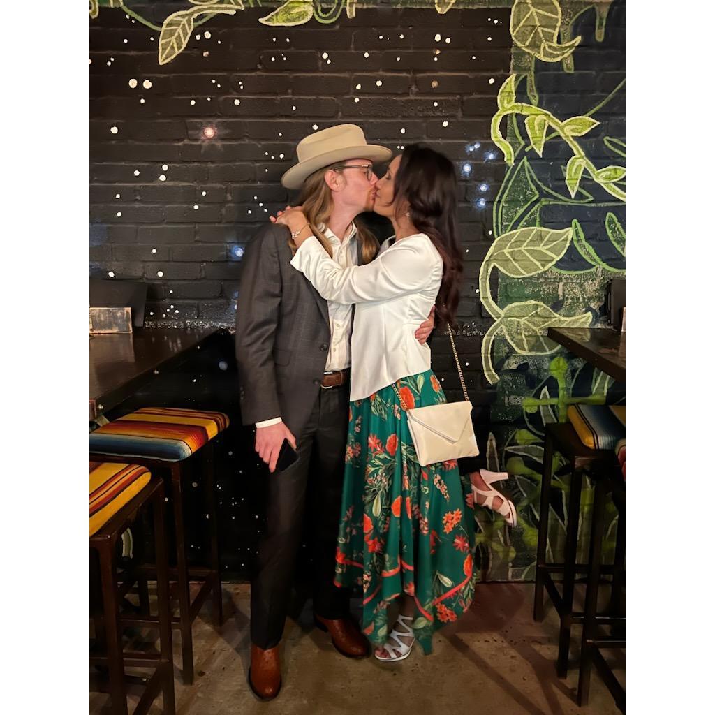 Birthday kiss in Dallas Feb 25th, 2023