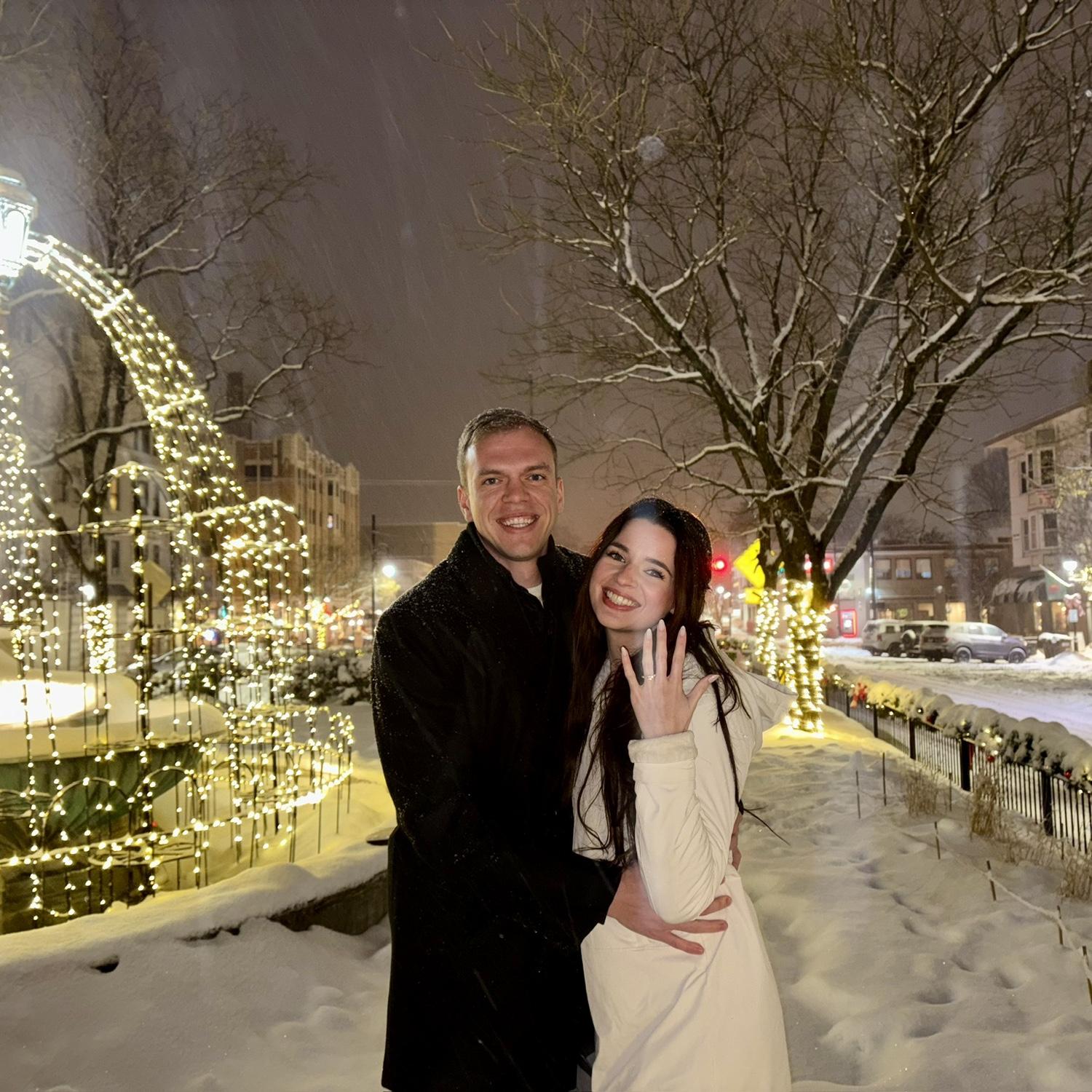 Post proposal and we were absolutely thrilled!