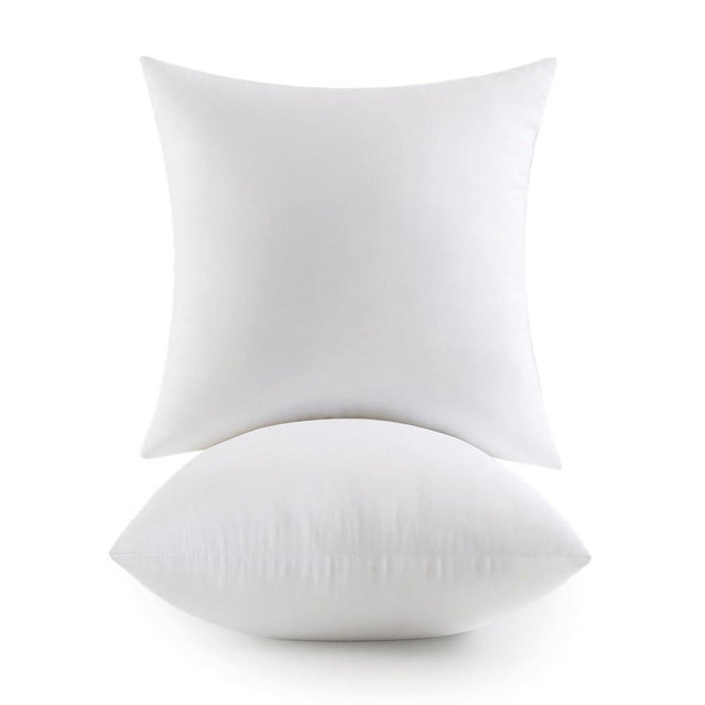 MIULEE 18x18 Pillow Inserts,Down Alternative Pack of 2 Decorative Throw Pillows for Sofa Couch Bed, Ultra Soft Fluffy Bed Sleeping Form