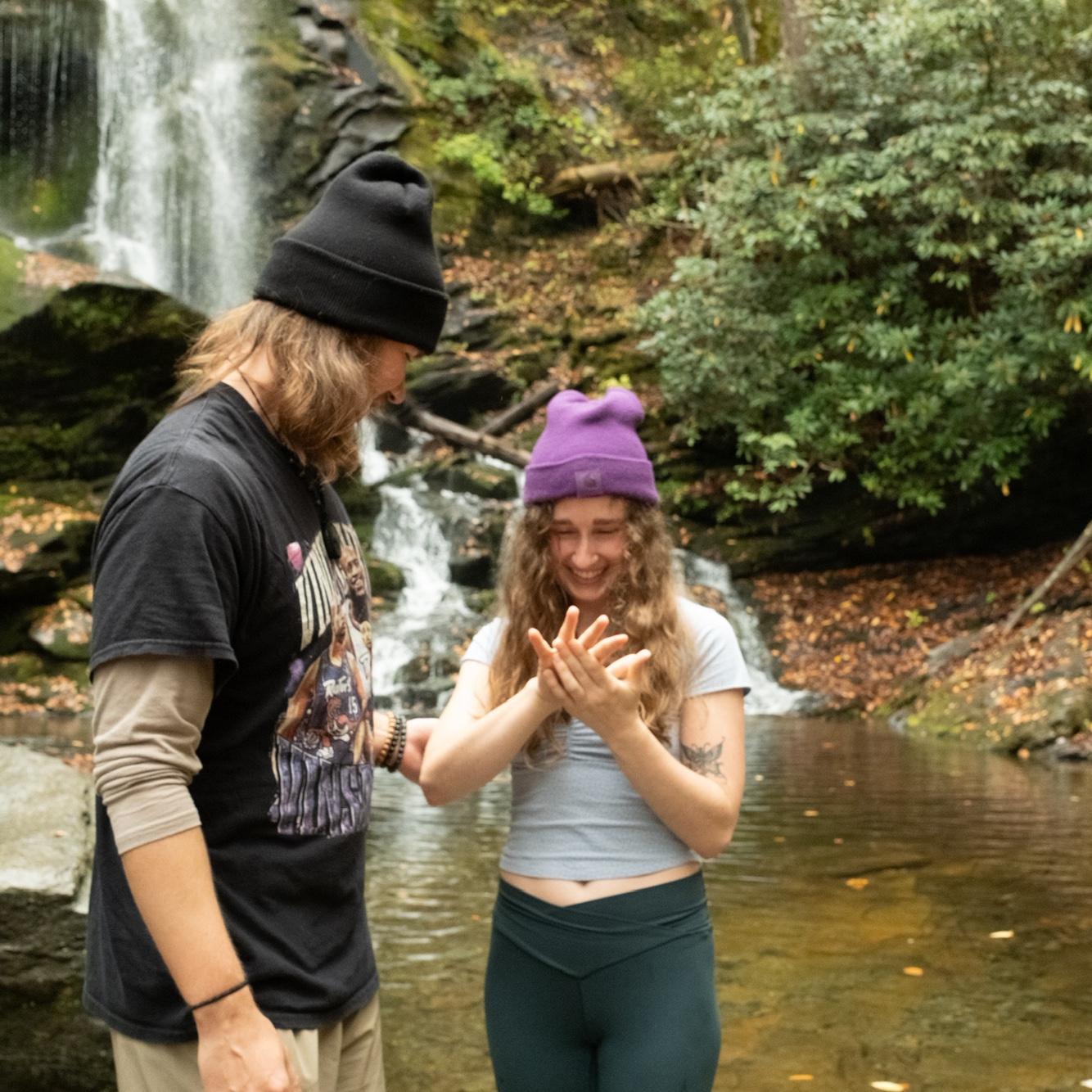 Engaged at Catawba Falls, October 19th 2025