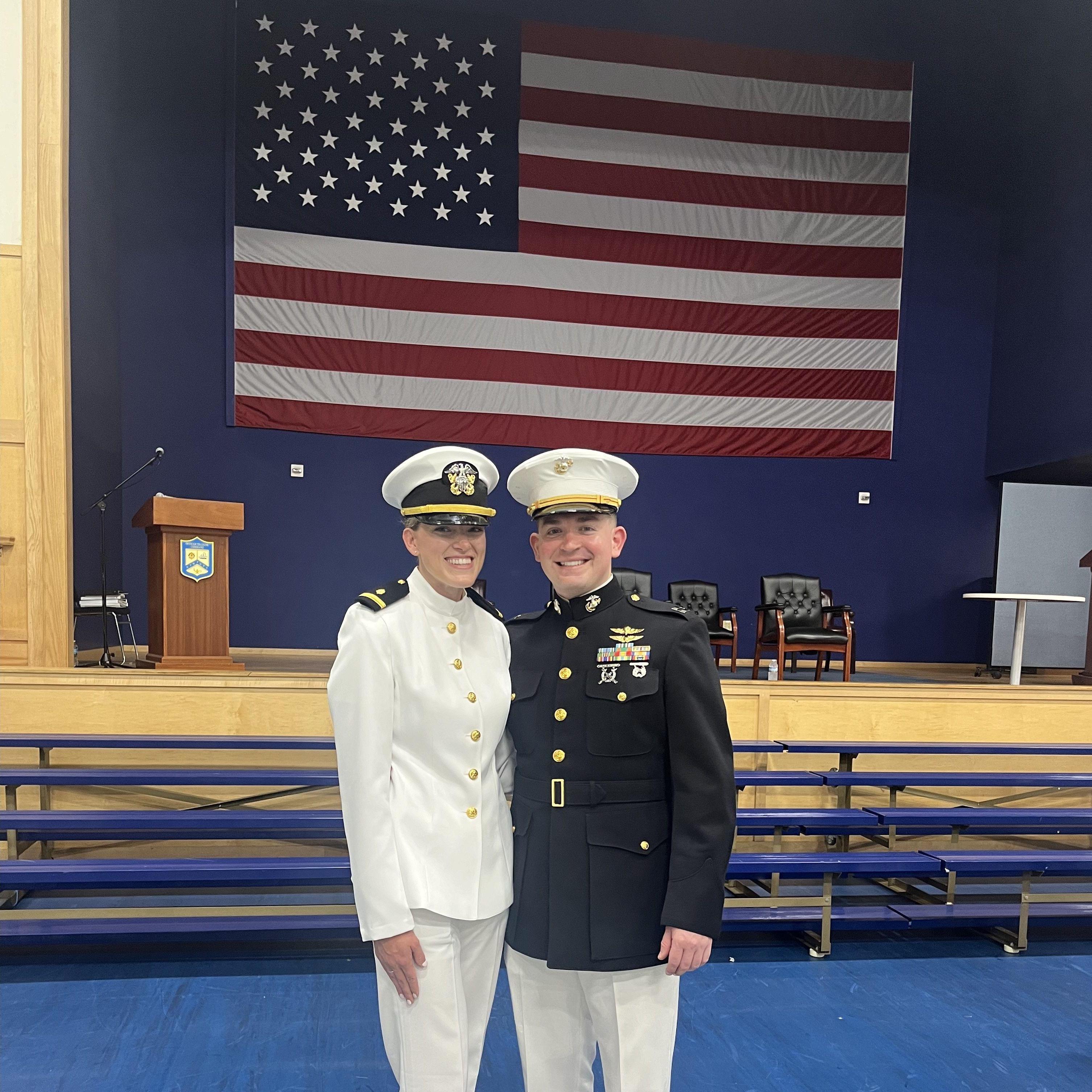 Maggie's graduation from Officer Development School in Newport, Rhode Island