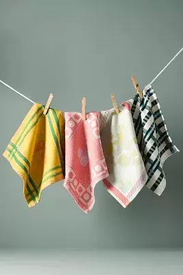 Micaela Jacquard Dishcloths, Set of 4