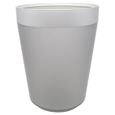 Wastebasket Gunmetal - Room Essentials™
