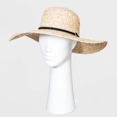 Women's Straw Boater Hats - Universal Thread™ Natural One Size