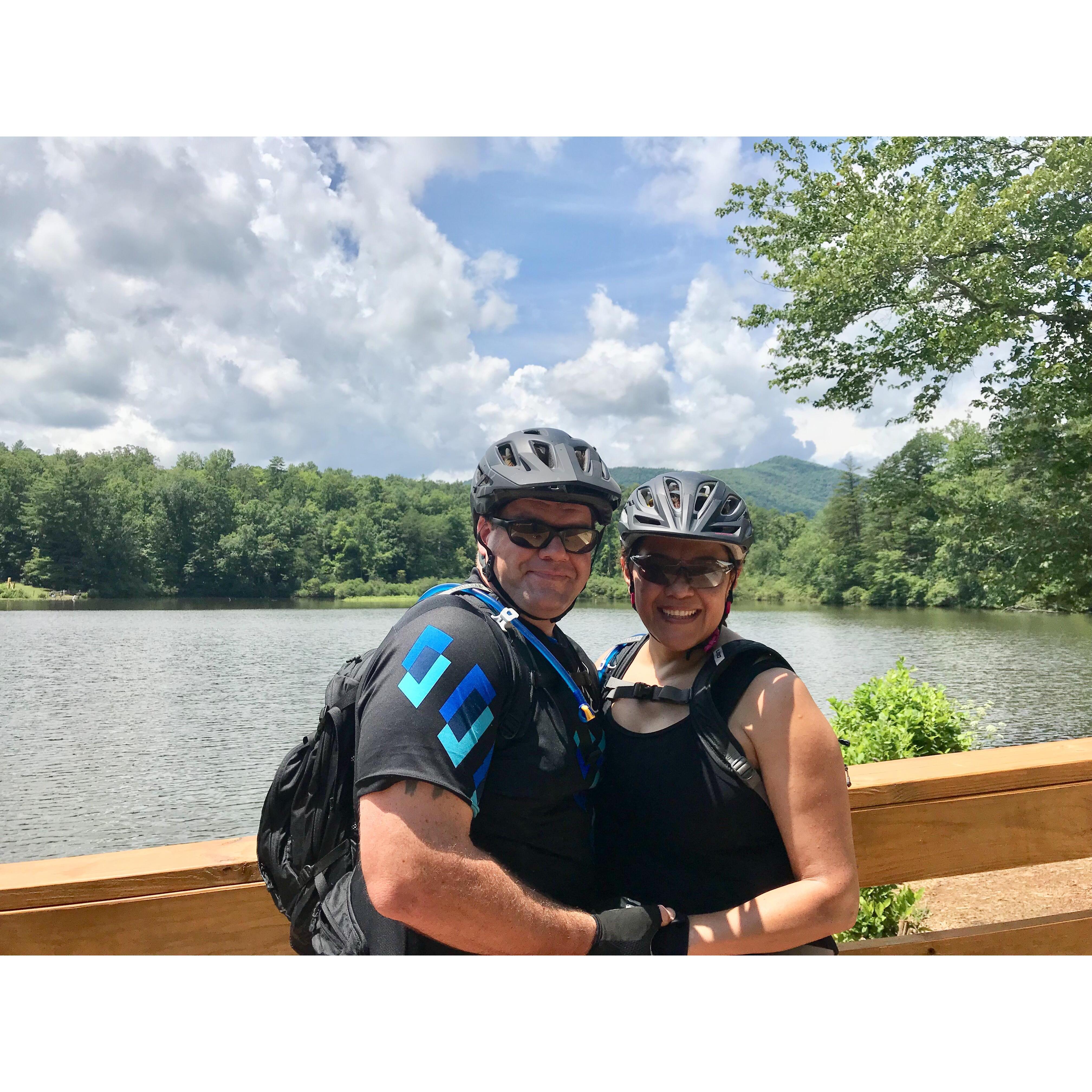 Mountain biking is our favorite sport!