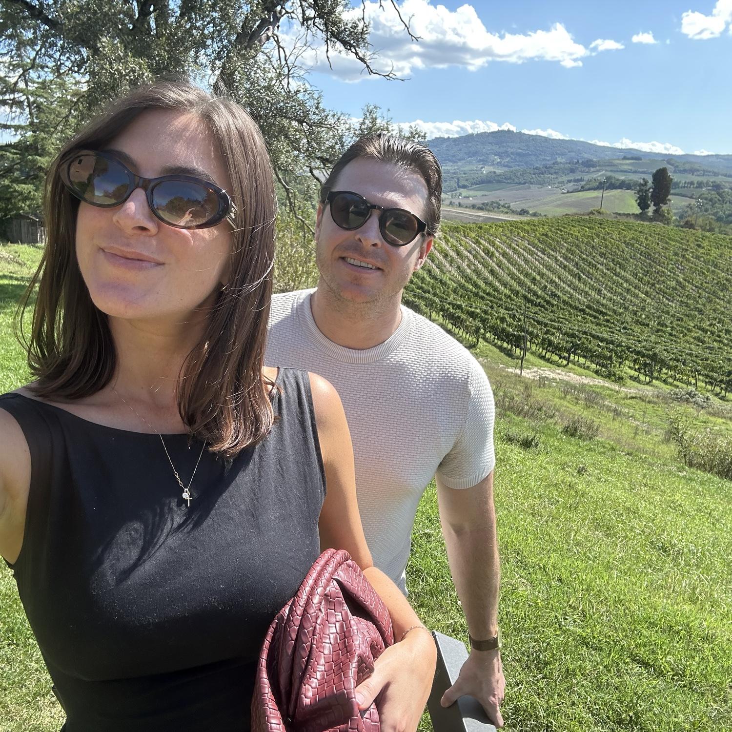 in tuscany for dev & nikki!