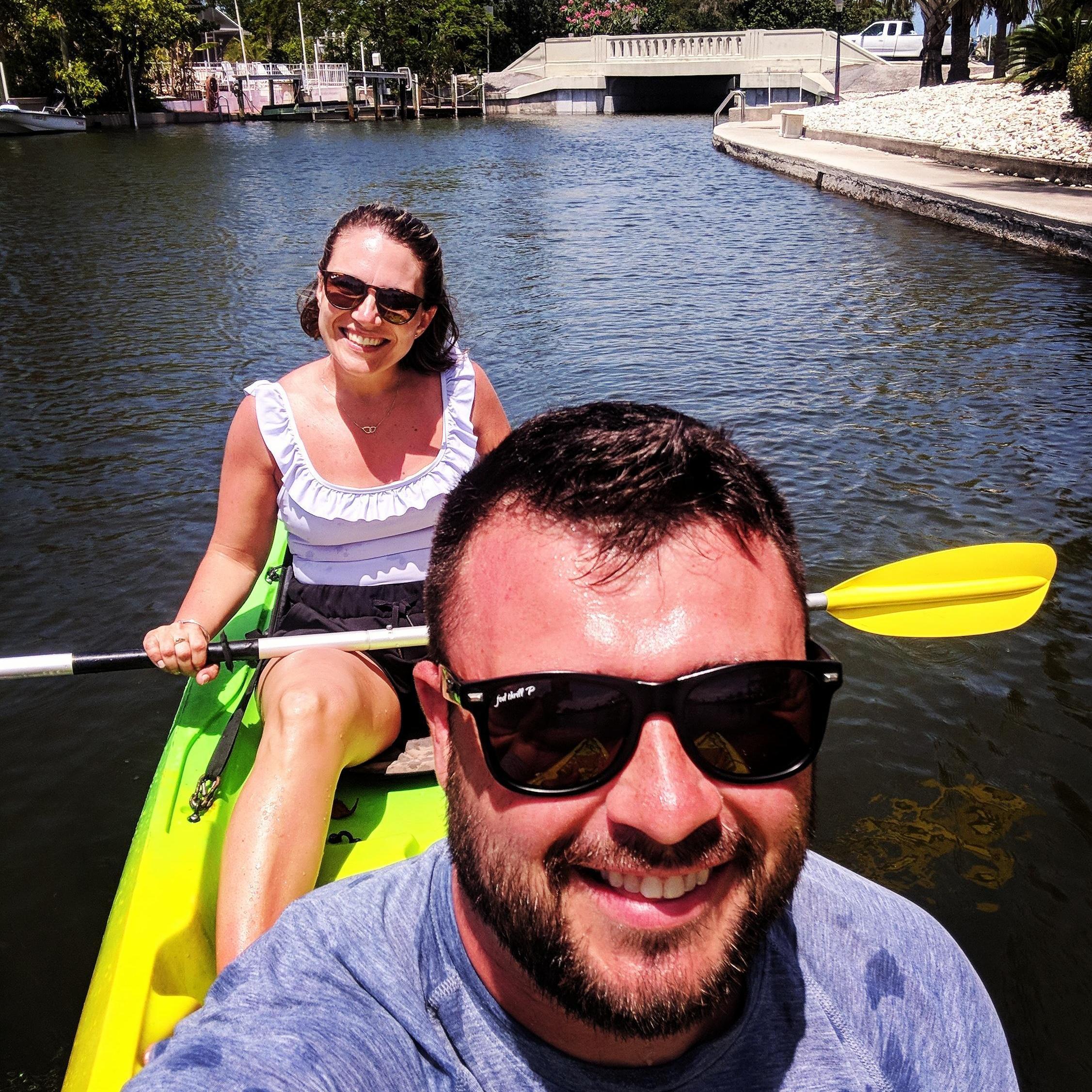 Kayaking in Siesta Key, FL-May 2018.