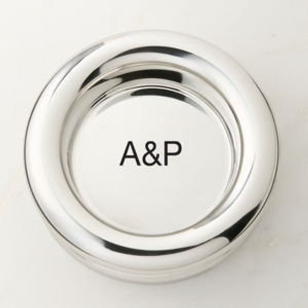 Personalized Piero Polished Stainless Steel Serving Bowl Large by Gianfranco Frattini