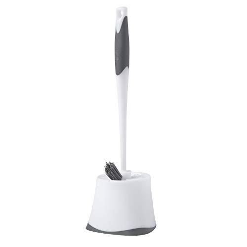 Clorox Corner Toilet Brush & Holder with Under Rim Brush and Base