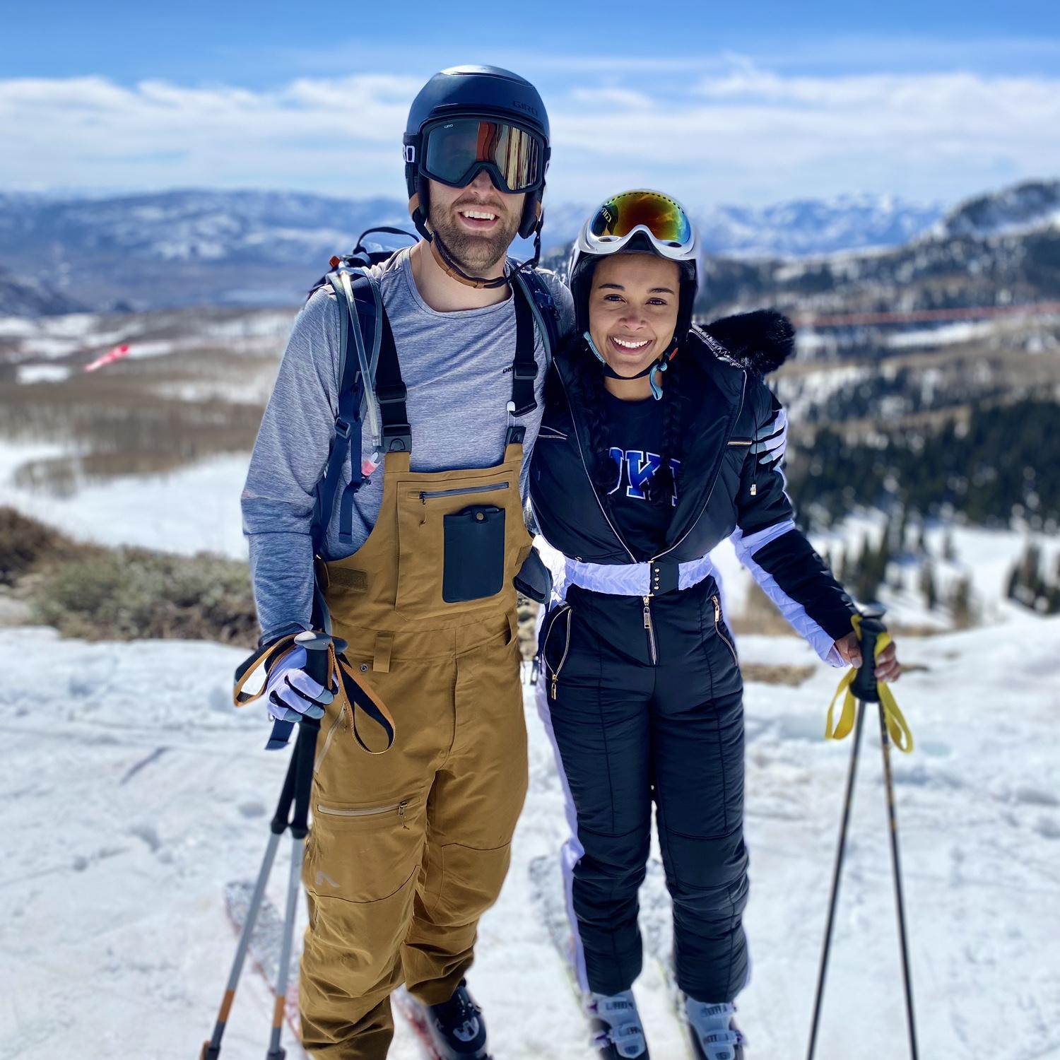 One of many ski trips together