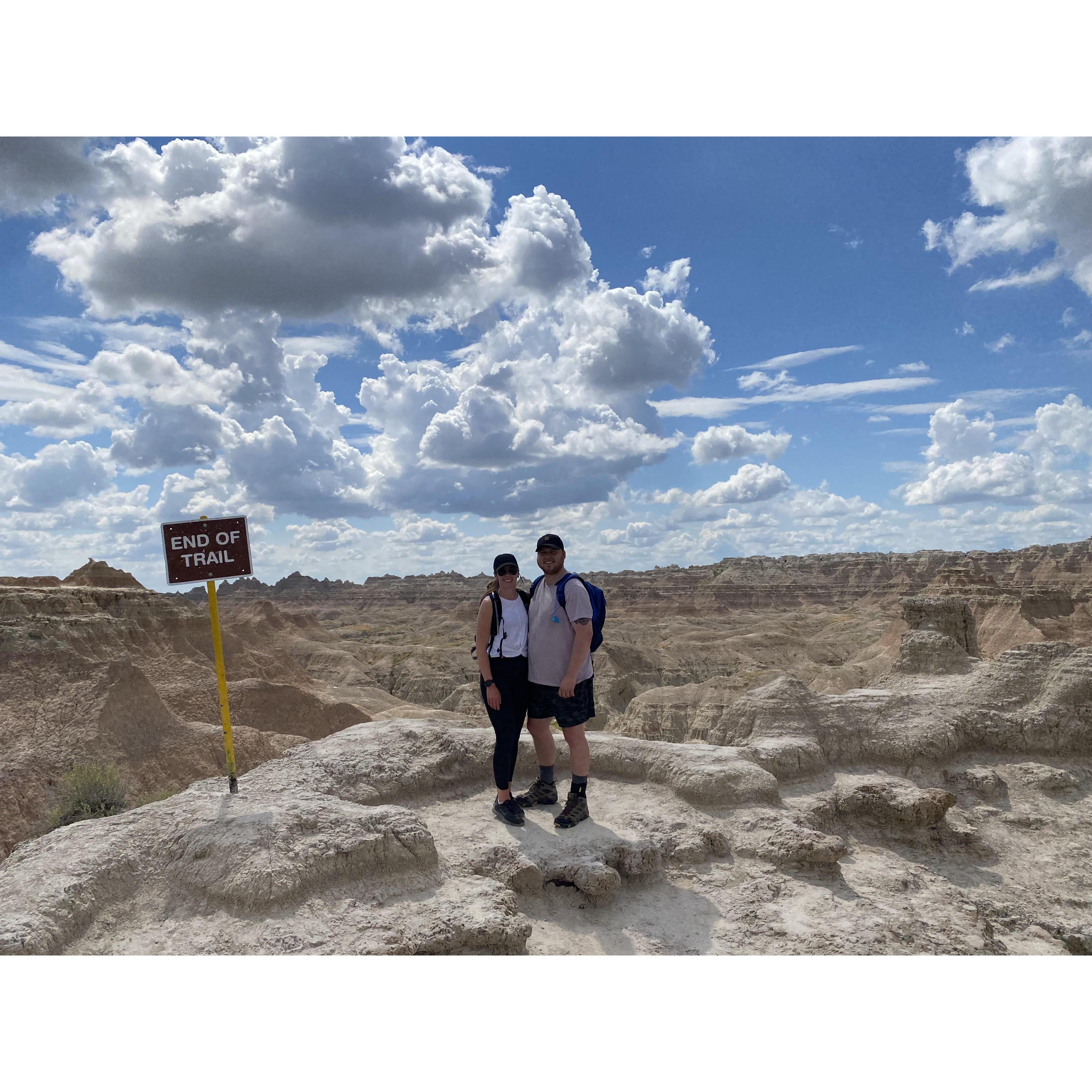 Badlands National Park in South Dakota
