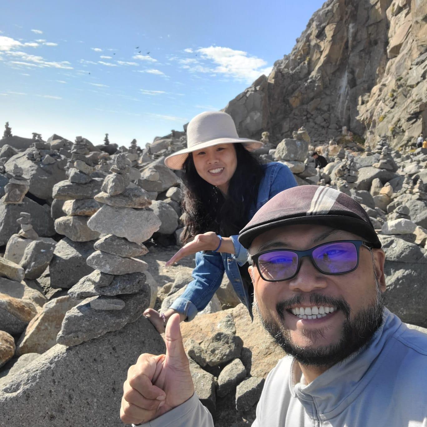 A couple of weeks after we got married, we still celebrated our anniversary in Morro Bay!

We believe in team work!