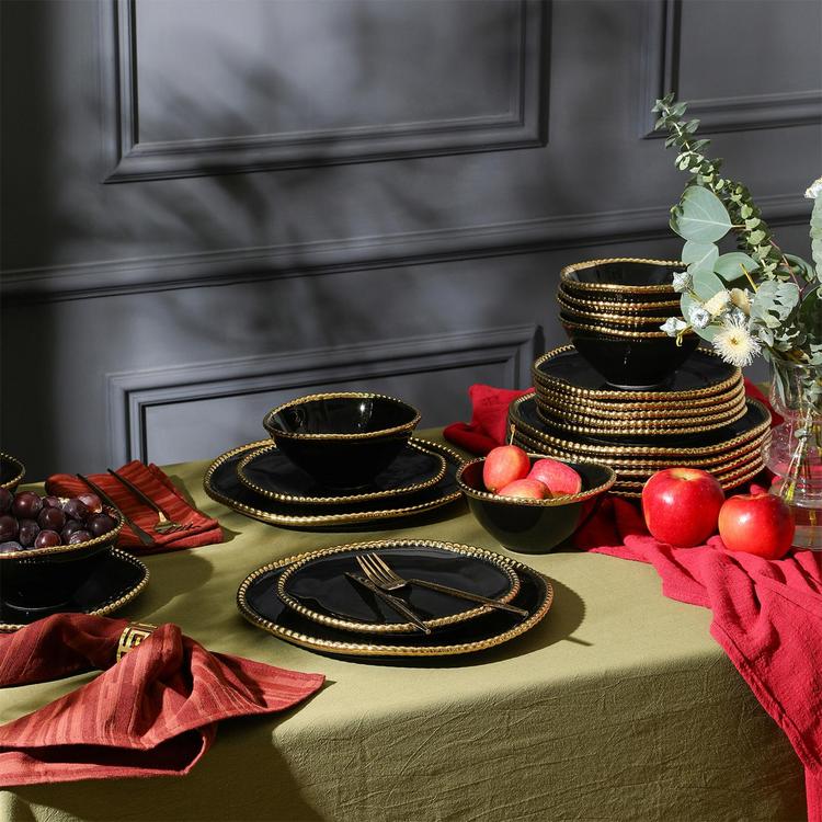 Stone Lain, Christian Siriano Akoya 12-Piece Dinnerware Set