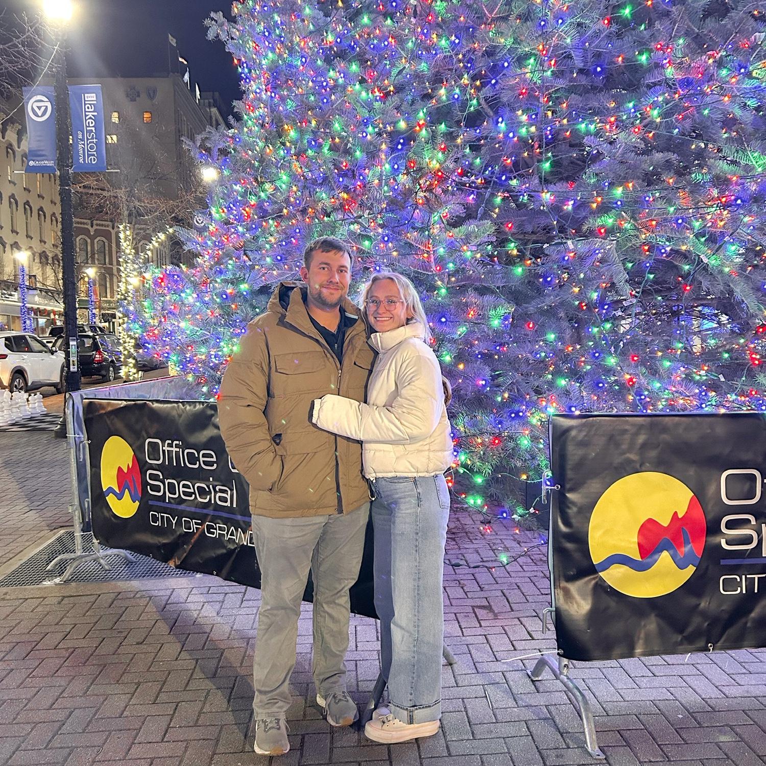 The night he asked Layla’s mom and step dad if he could marry me. He asked Layla’s dad on Christmas morning and he said, “Yeah. Go for it.”