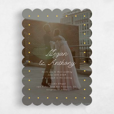 Yellow Wedding Invitation - Lirael Photo