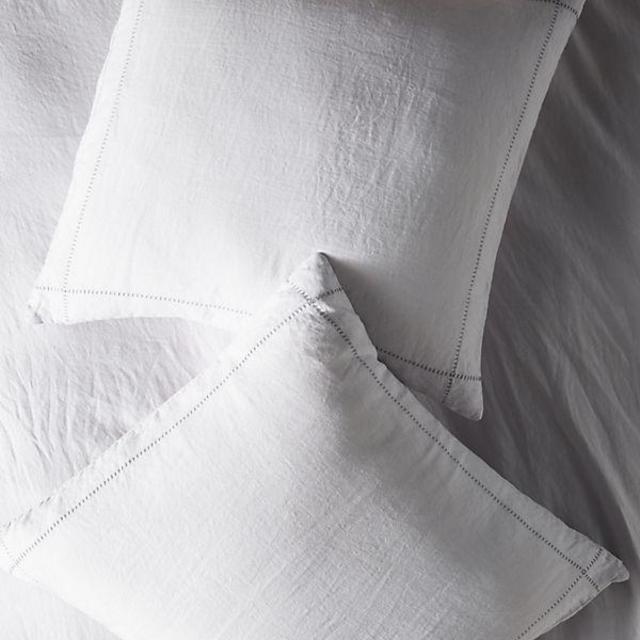 Stitched Linen Euro Sham