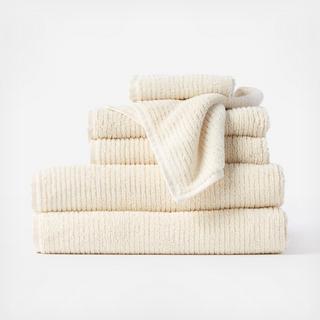 Temescal Organic Ribbed 6-Piece Towel Set