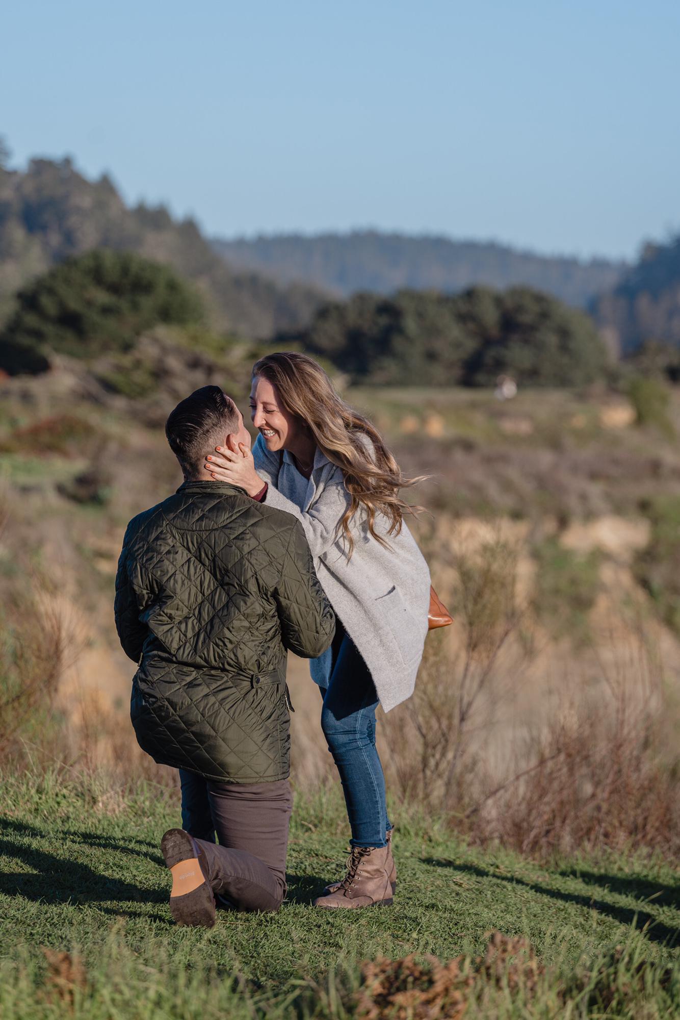 Mitch proposing, Mendocino CA November 2021