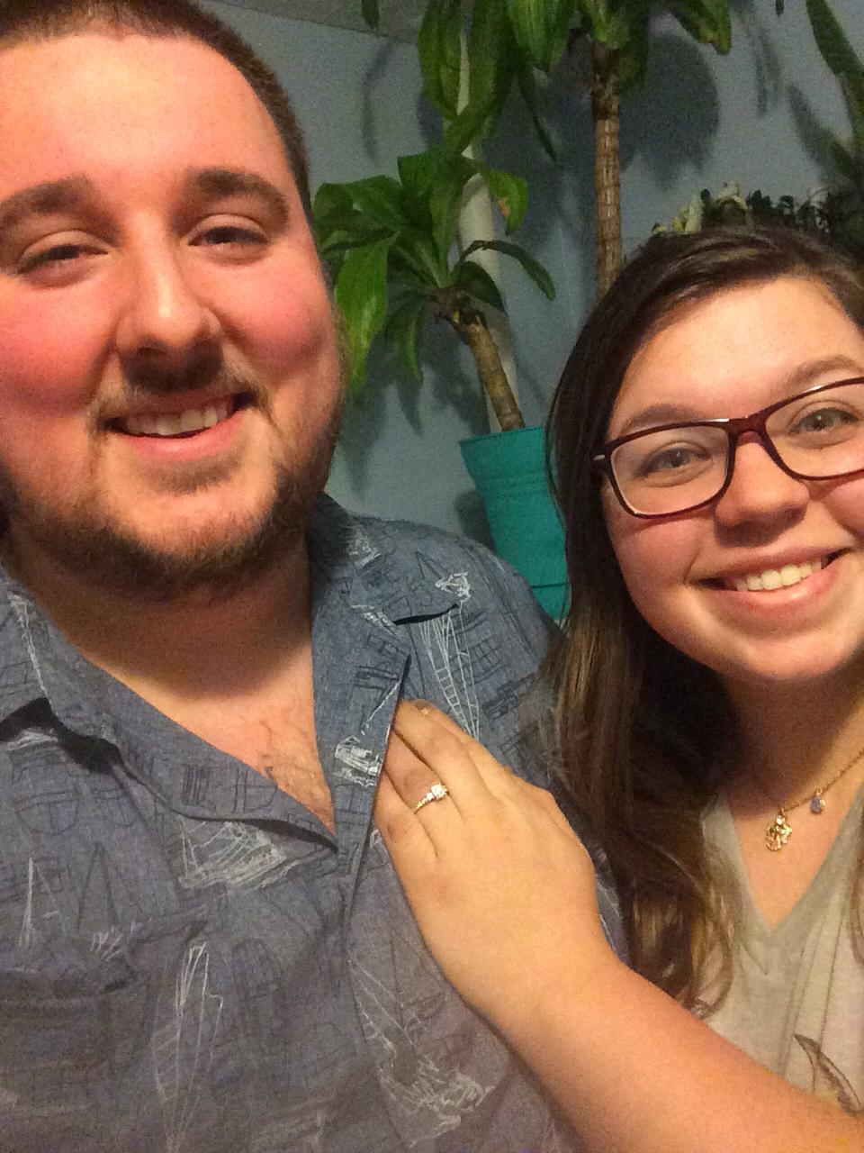 The day we got engaged 😊