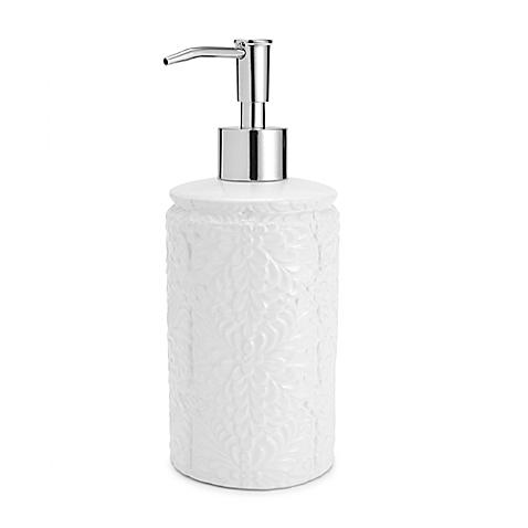 Kassatex Foglia Lotion Dispenser in White