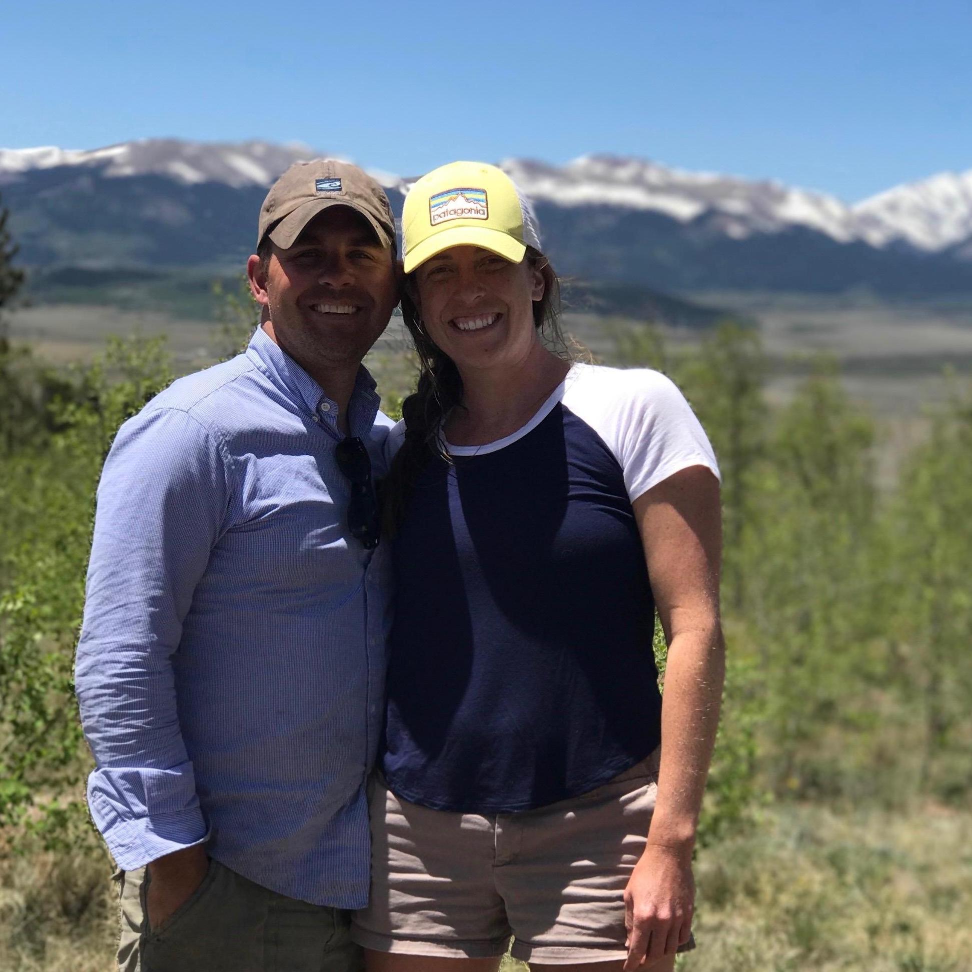 View from our favorite camping spot! Our smiles are extra big because school had just finished forEVER.