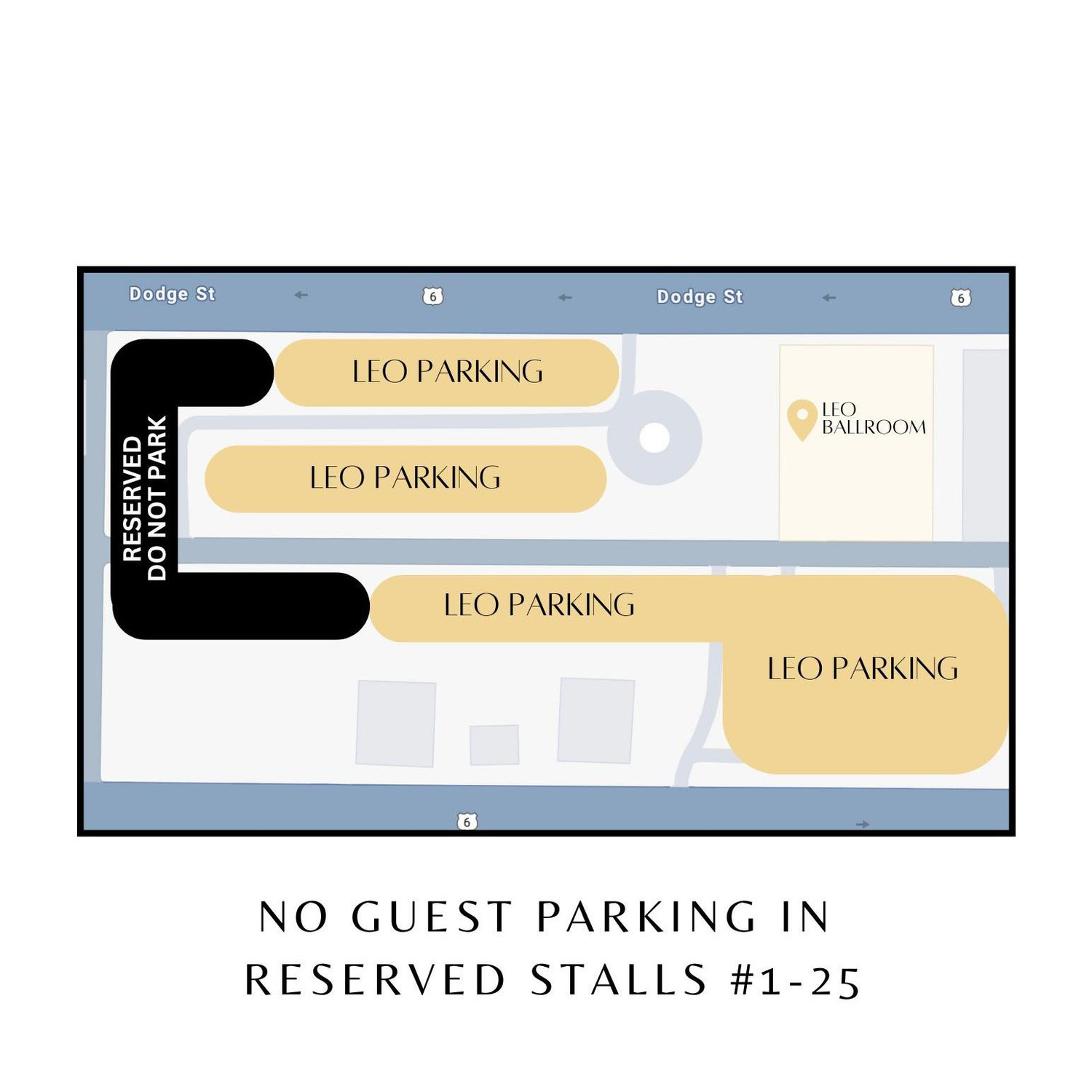 Parking at Leo Ballroom.