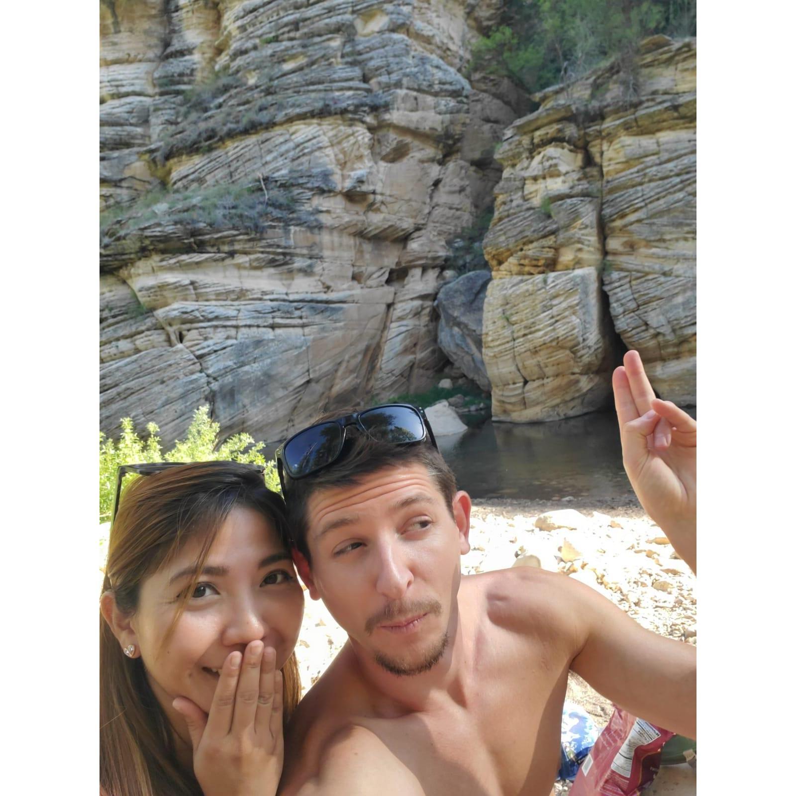 We are a very silly couple, but Scott is way crazier than I am!