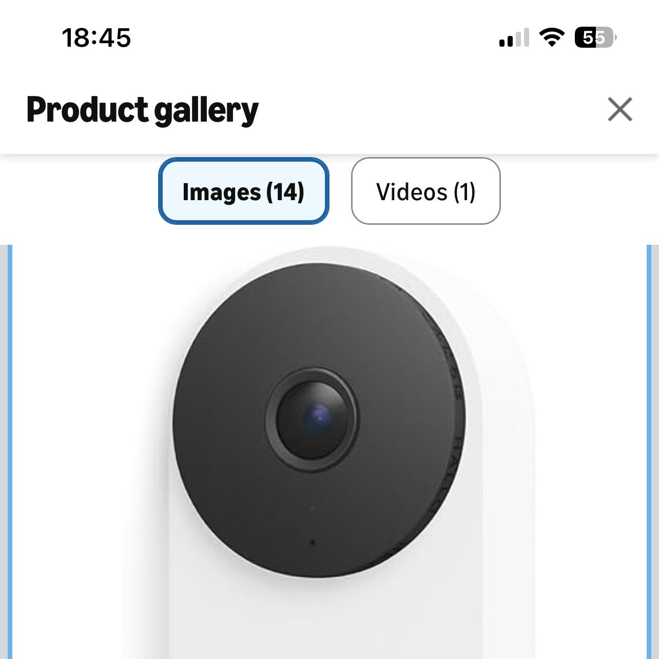 Google Nest Doorbell (Wired, 3rd Gen) - 2K Video and Gemini, Live View, Night Vision, 2-Way Audio - Works with Google Home - 2025 Model - Snow