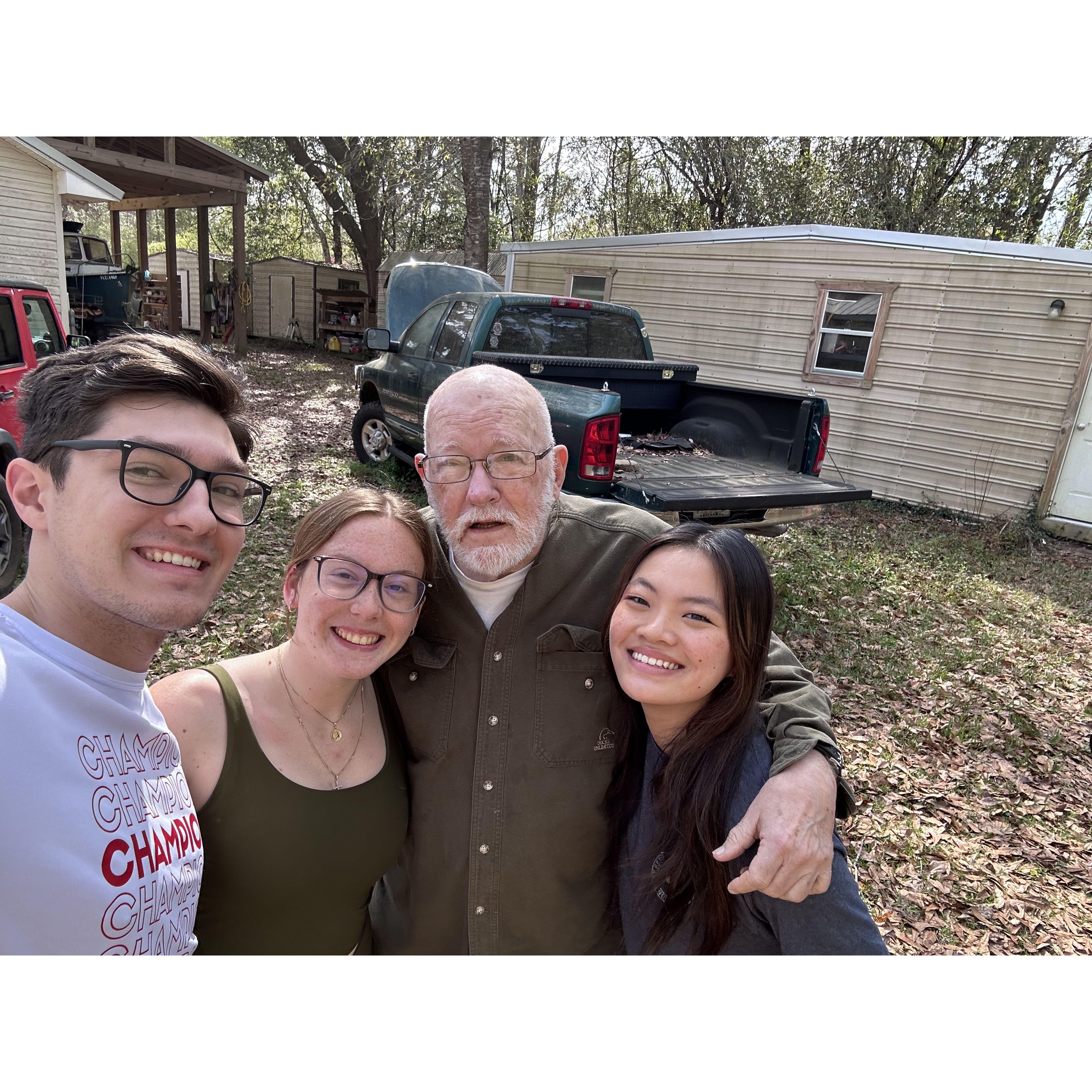Mar. 12, 2024: Selfie with the legend himself - Grandad!