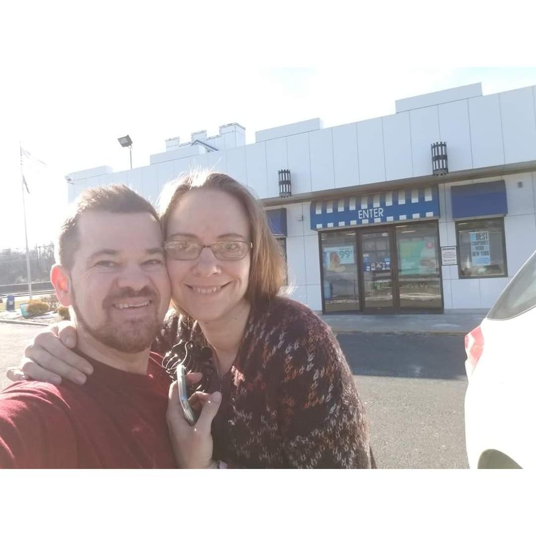 Sweetie taking me to White Castle for the 1st time! January 2020