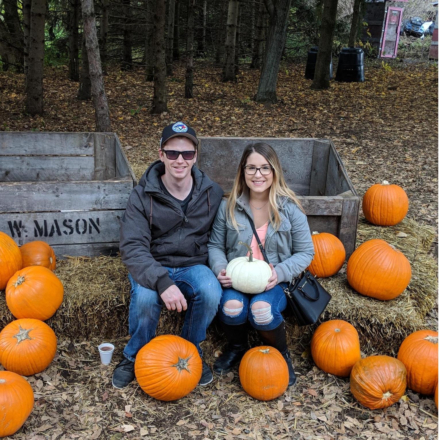 Pumpkin picking 2018 - the day before we got engaged