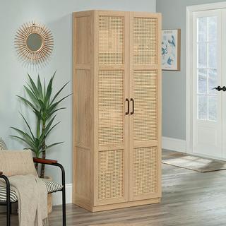 Rattan 2-Door Storage Cabinet