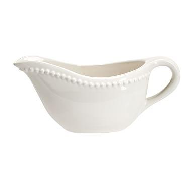 Emma Gravy Boat, White