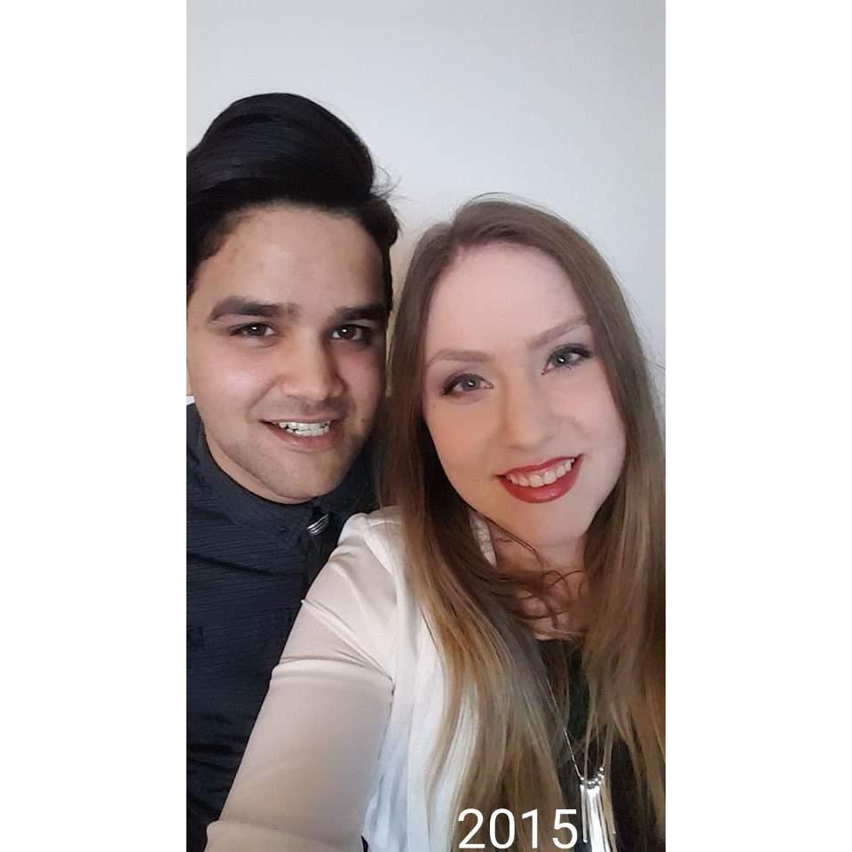 Dolled up for a Pharmacy Christmas party.