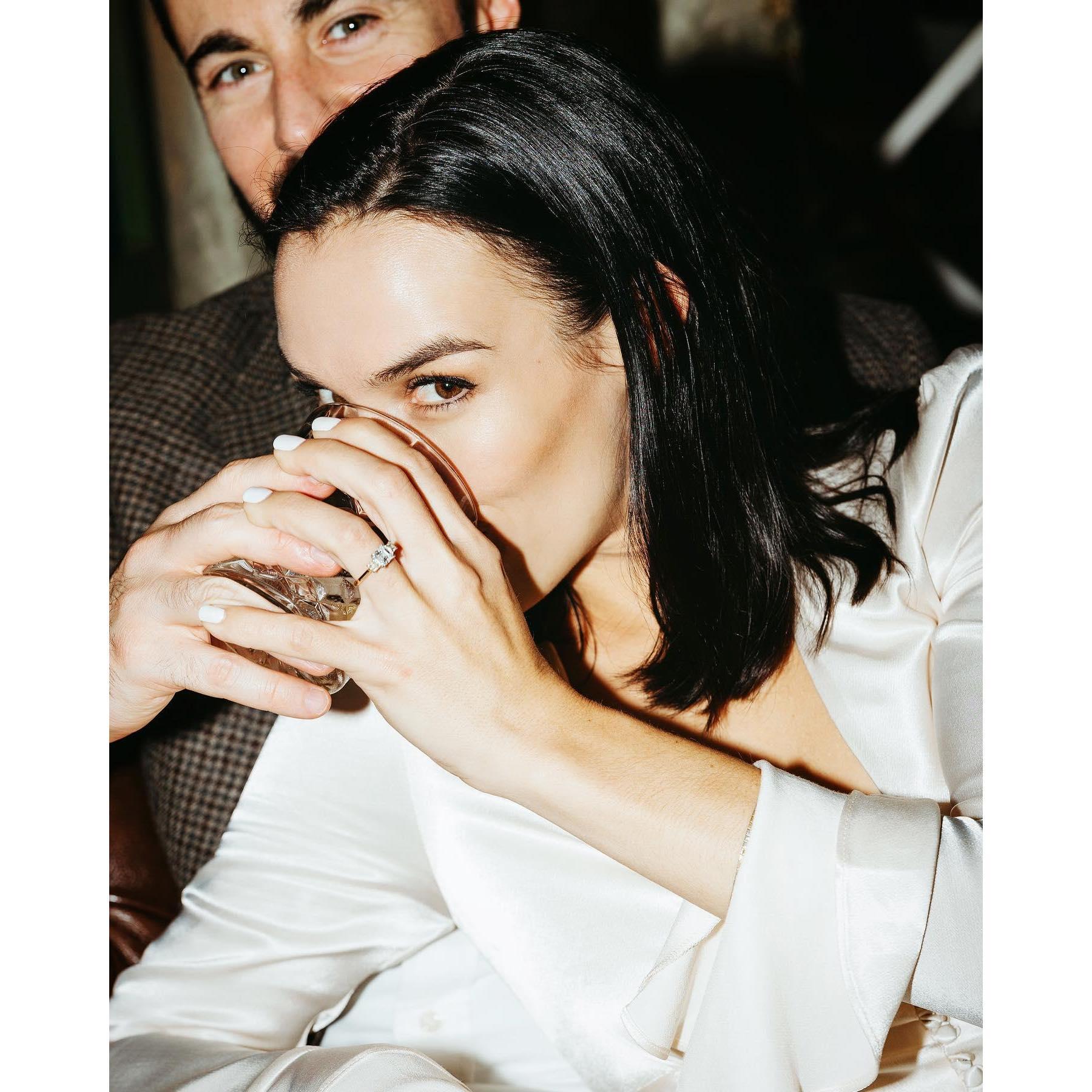 "No, I don't want one.  But let me have a sip."